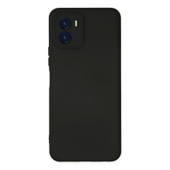 Vivo Y15s Kılıf Nano İçi Kadife Silikon - Siyah
