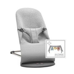 Babybjörn Balance Bliss Ana Kucağı Cotton 3D Jersey Oyuncaklı / Light Grey