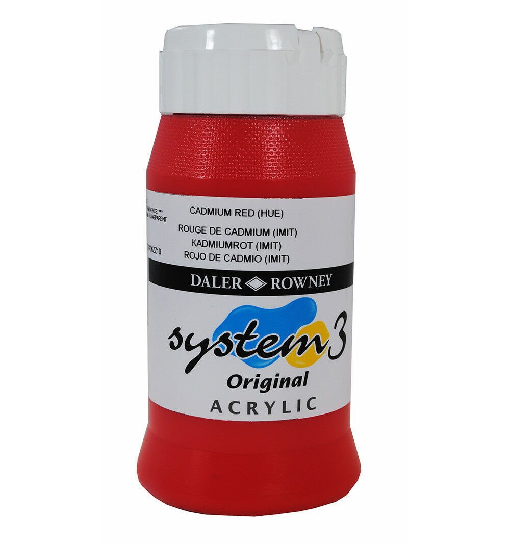 System 3 Akrilik Boya 500ml N:503 Cadmium Red Hue