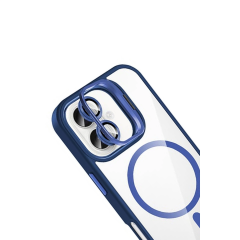 Joko  İphone 17 Remim Lensli Magsafe Standlı Kapak - Lacivert