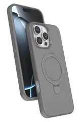 Newface Apple İphone 16 Pro Regal Magsafe Standlı Kapak - Titan Gri