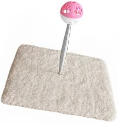 Yaylı Toplu Hacıyatmaz Kedi Aktivite Oyuncağı 16-20 cm Krem Rengi