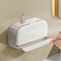 Kapaklı Ve Drenaj Bölmeli Duvara Monte Sabunluk