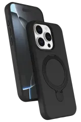 Newface Apple İphone 15 Pro Max Regal Magsafe Standlı Kapak - Siyah