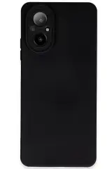 Newface Realme 12 Lite Kılıf Nano İçi Kadife Silikon - Siyah