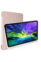 Newface Samsung Galaxy T870 Tab S7 11 Kılıf Kalemlikli Mars Tablet Kılıfı - Rose Gold
