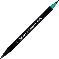 Art & Graphic Twin - Turquoise Green - 054