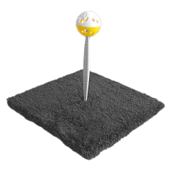 Yaylı Toplu Hacıyatmaz Kedi Aktivite Oyuncağı 16-20 cm Siyah