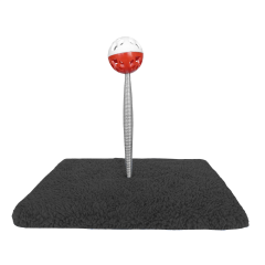 Yaylı Toplu Hacıyatmaz Kedi Aktivite Oyuncağı 16-20 cm Siyah