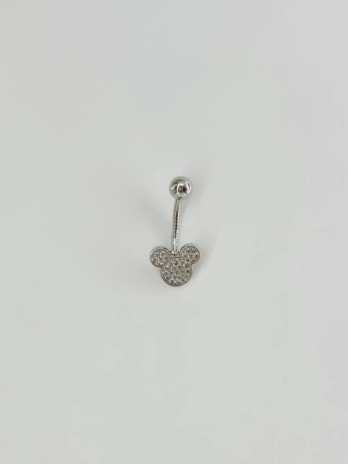Mickey Mouse Detaylı Göbek Piercing