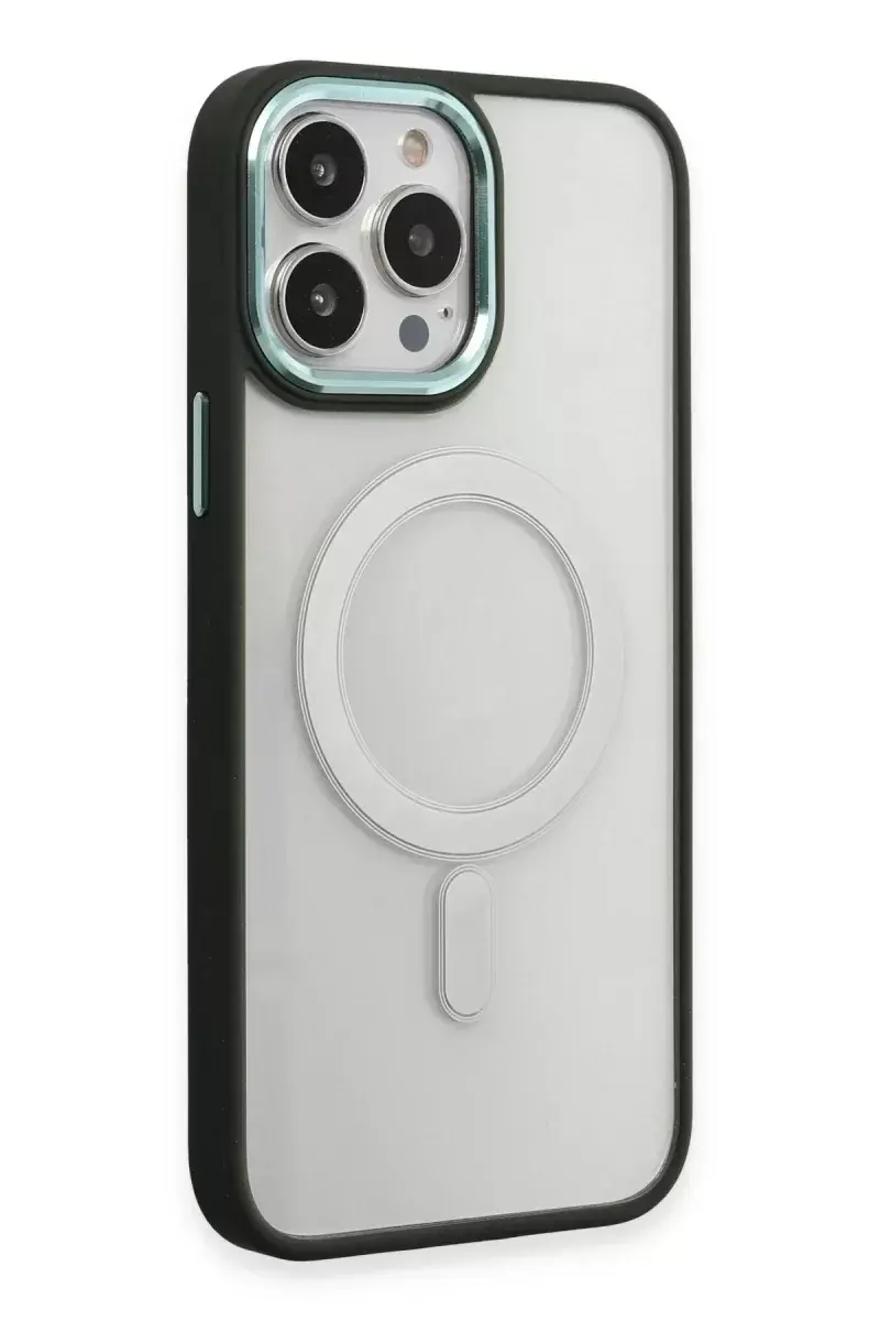 Newface İphone 15 Pro Kılıf Room Magneticsafe Silikon - Köknar Yeşili
