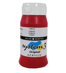System 3 Akrilik Boya 500ml N:513 Crimson