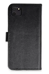 Newface Huawei Y5p Kılıf Trend S Plus Kapaklı Kılıf - Siyah