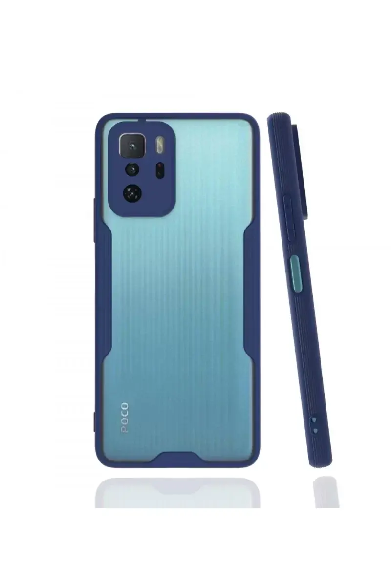 Newface Xiaomi Poco X3 Gt Kılıf Platin Silikon - Lacivert