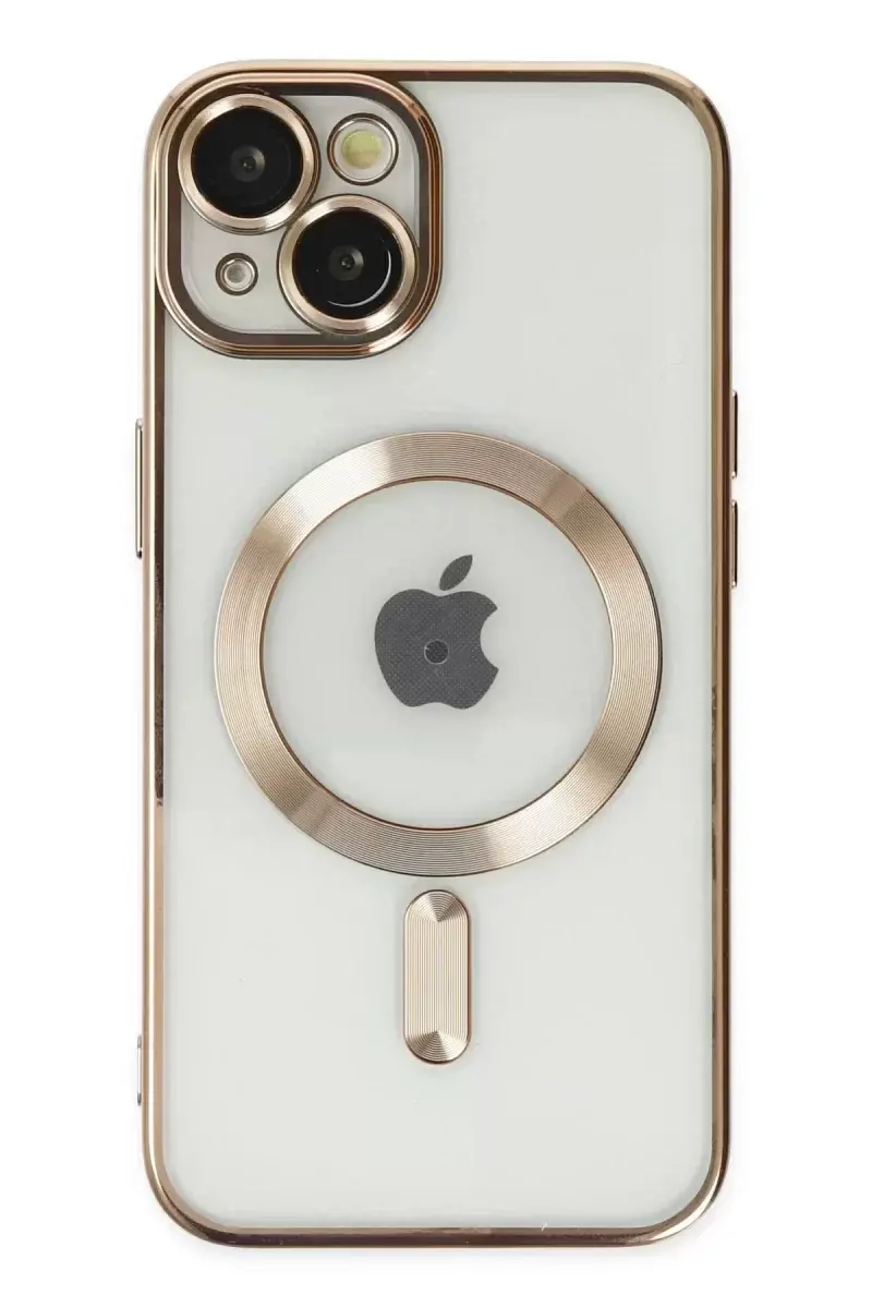 Newface İphone 14 Plus Kılıf Kross Magneticsafe Kapak - Gold