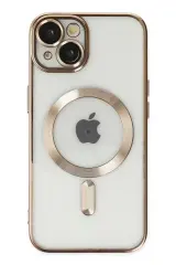 Newface İphone 14 Plus Kılıf Kross Magneticsafe Kapak - Gold