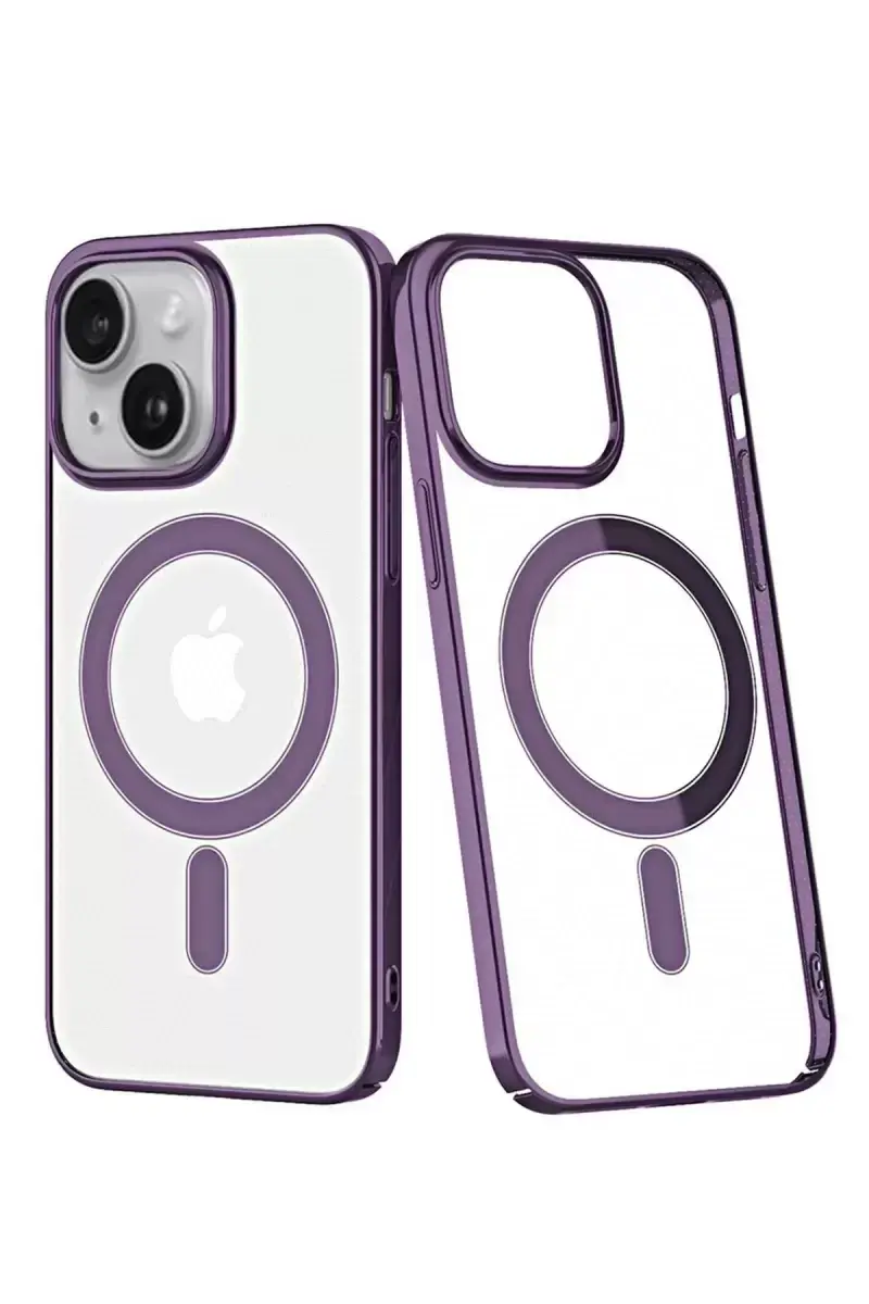 Newface Apple İphone 14 Plus Kılıf Element Magneticsafe Sert Kapak - Mor