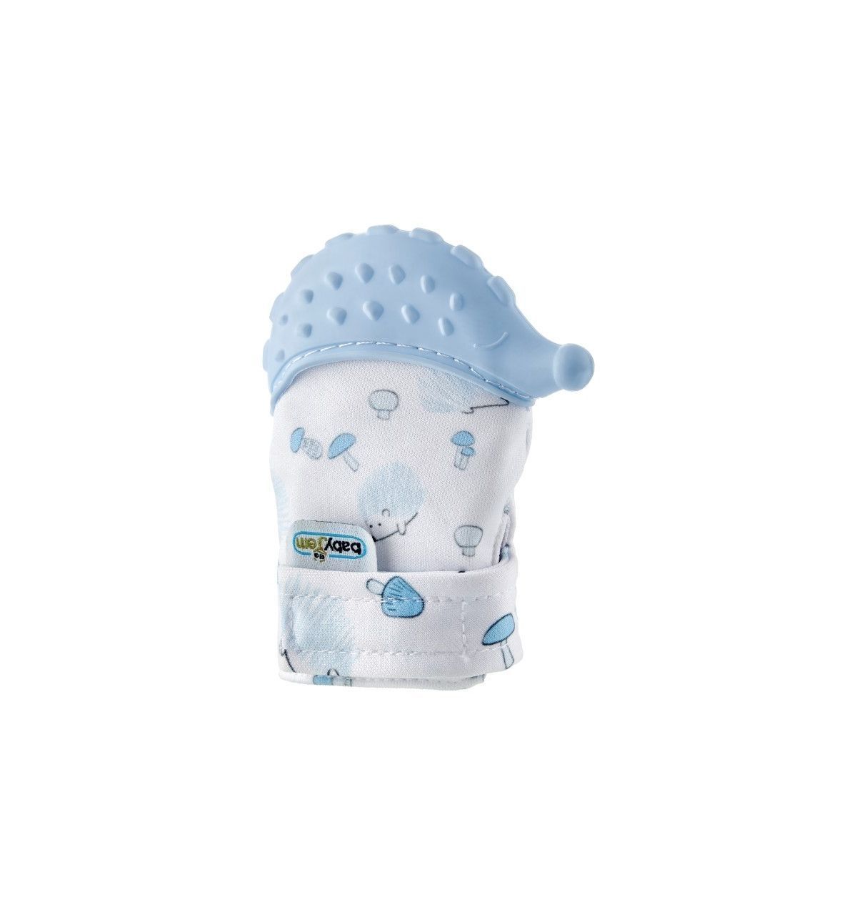 Babyjem Diş Kaşıyıcı Eldiven Kirpi Mavi