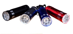 3 Adet 9 Ledli Metal Mini El Fener