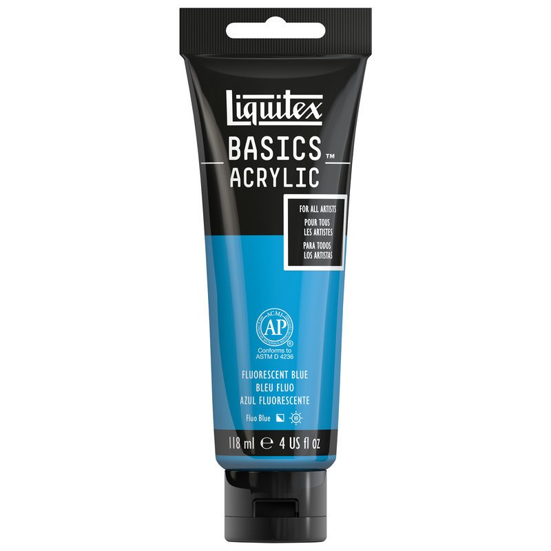 Basics Akrilik 118ml - Fluorescent Blue N:984