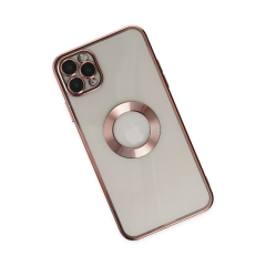 İphone 11 Pro Kılıf Slot Silikon - Rose Gold