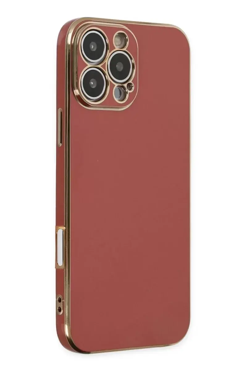 Newface İphone 16 Pro Kılıf Volet Silikon - Kırmızı