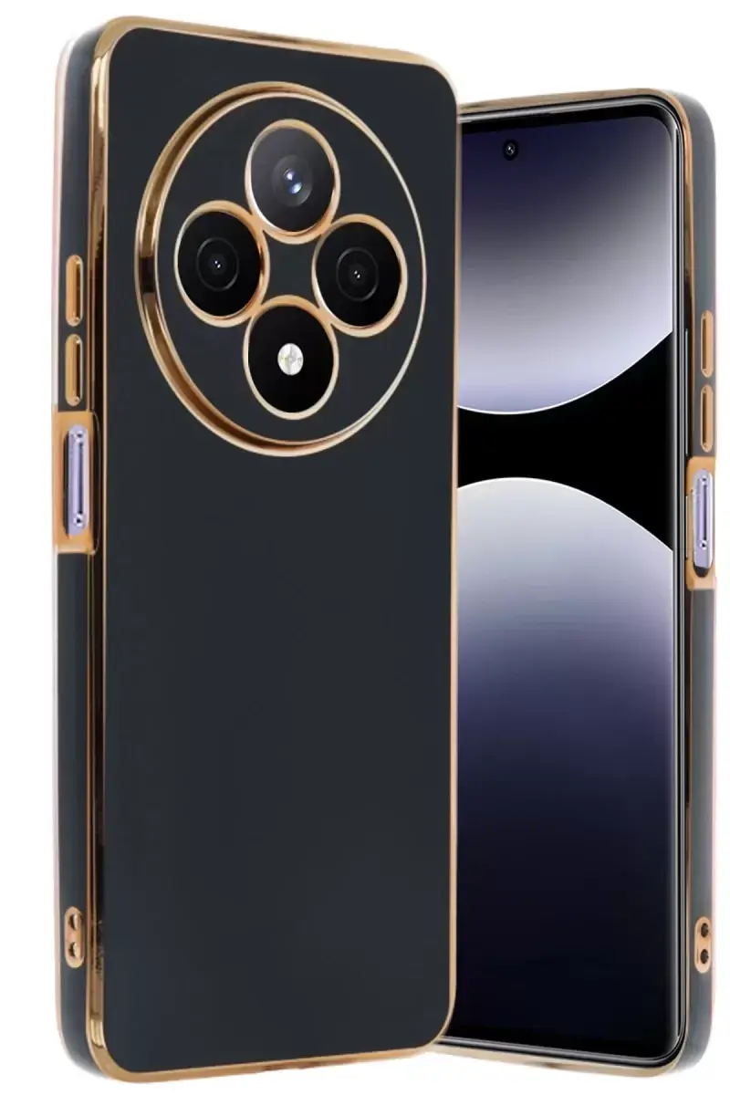 Newface Xiaomi Redmi 14c Kılıf Volet Silikon - Siyah