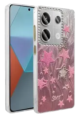 Newface Xiaomi Redmi Note 13 Pro 4g Kılıf Blade Aynalı Desenli Kapak - Desen 7