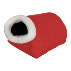 Kedi Köpek Tünel Yatak 27*35*50 cm Kırmızı