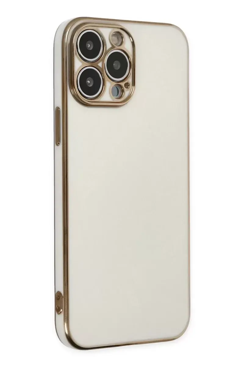 Newface İphone 14 Pro Kılıf Volet Silikon - Beyaz