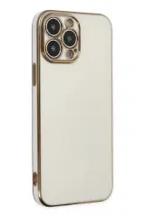 Newface İphone 14 Pro Kılıf Volet Silikon - Beyaz