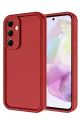 Newface Samsung Galaxy A56 Kılıf Viera Silikon - Kırmızı