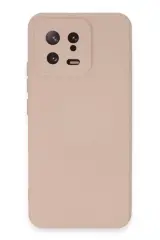 Newface Xiaomi Mi 13 Kılıf Nano İçi Kadife Silikon - Pudra