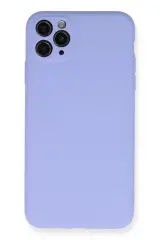 Newface İphone 11 Pro Max Kılıf Nano İçi Kadife Silikon - Lila