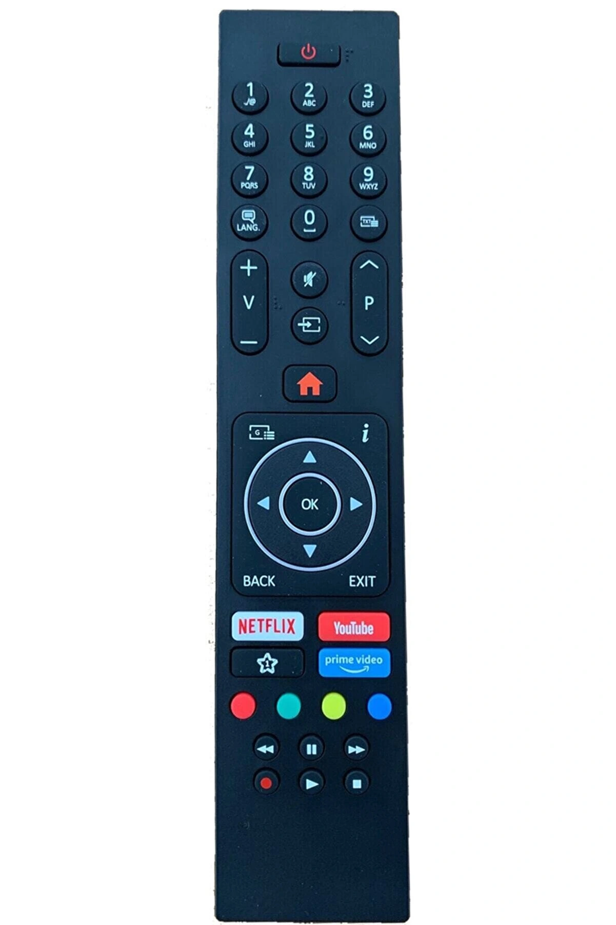 Vestel Turn 4k Led Tv Kumandası - Netflix, Youtube, Primevideo Tuşlu Kumanda - Lcd626