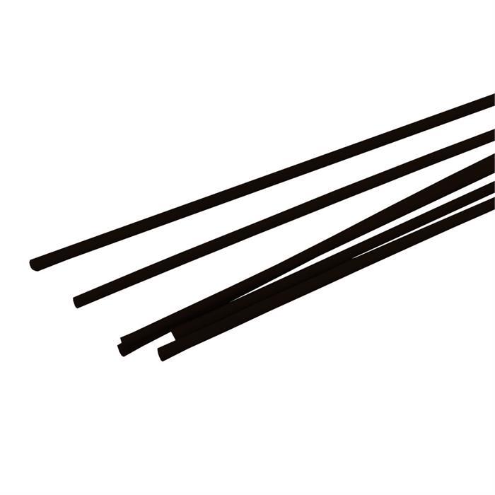 Plastik Çıta Boru İçi Dolu 50 cm 0,5 mm Siyah 10'lu