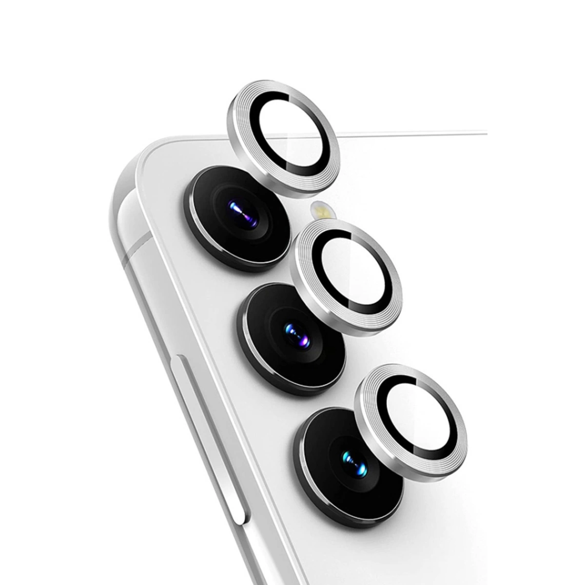 Samsung Galaxy A25 5g Valdez Metal Kamera Lens - Gümüş