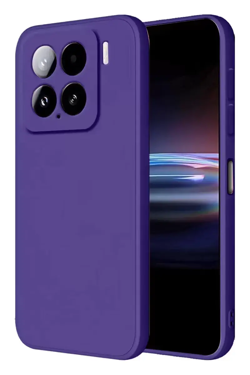 Newface Xiaomi Mi 15 Pro Kılıf Nano İçi Kadife Silikon - Mor