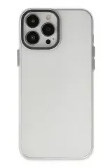 Newface Apple İphone 13 Pro Max Kılıf Modos Metal Kapak - Şeffaf