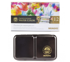 Profesyonel Suluboya Seti 12li - Yarım Boy