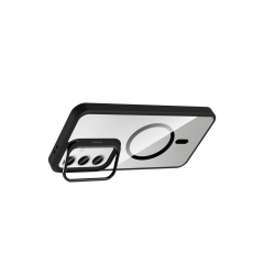 Joko Samsung Galaxy S25 Fe Remim Lensli Magsafe Standlı Kapak - Siyah