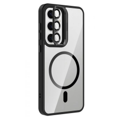 Joko Samsung Galaxy S25 Fe Remim Lensli Magsafe Standlı Kapak - Siyah