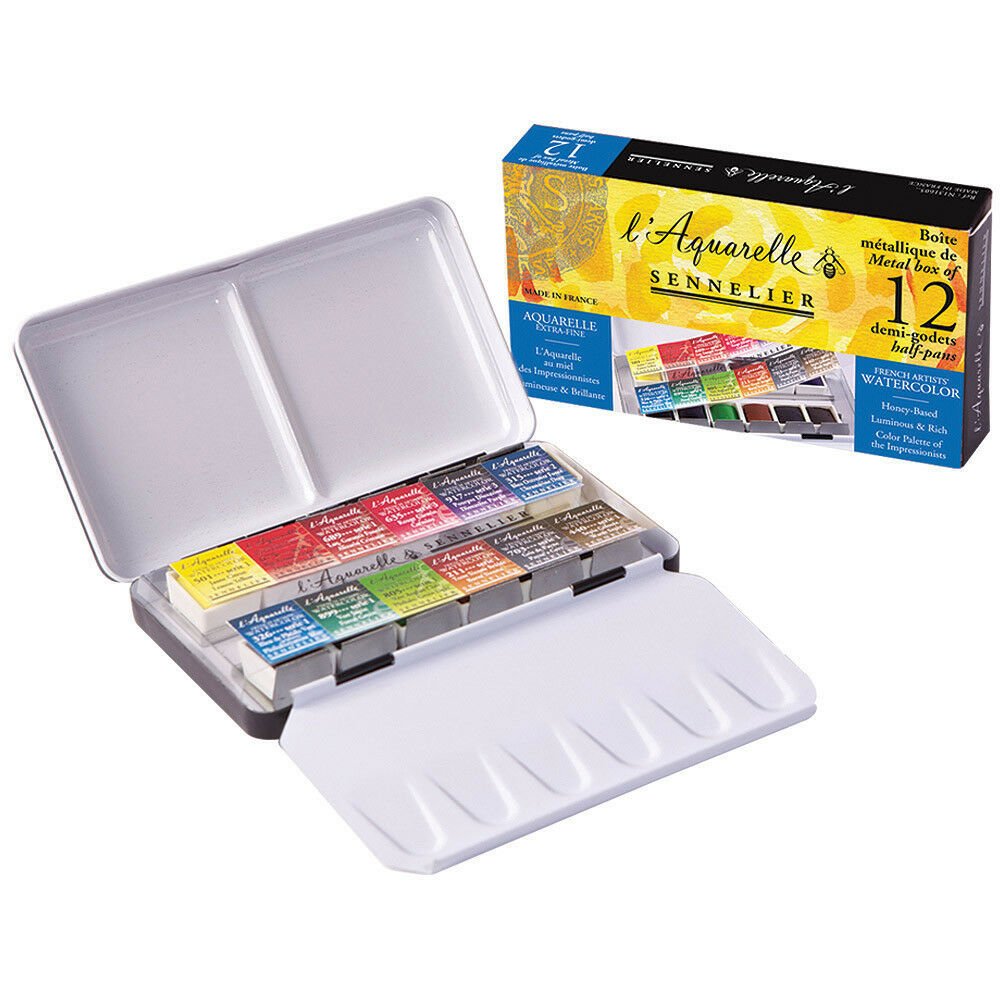 Suluboya Set 1/2 Tablet 12 Renk Pocket Box N:131605