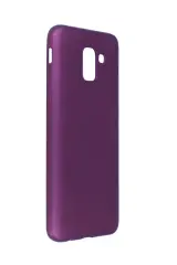 Newface Samsung Galaxy J6 Kılıf First Silikon - Mürdüm