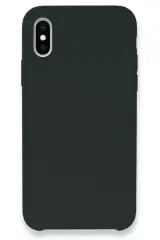 Newface İphone Xs Max Kılıf Lansman Legant Silikon - Koyu Yeşil