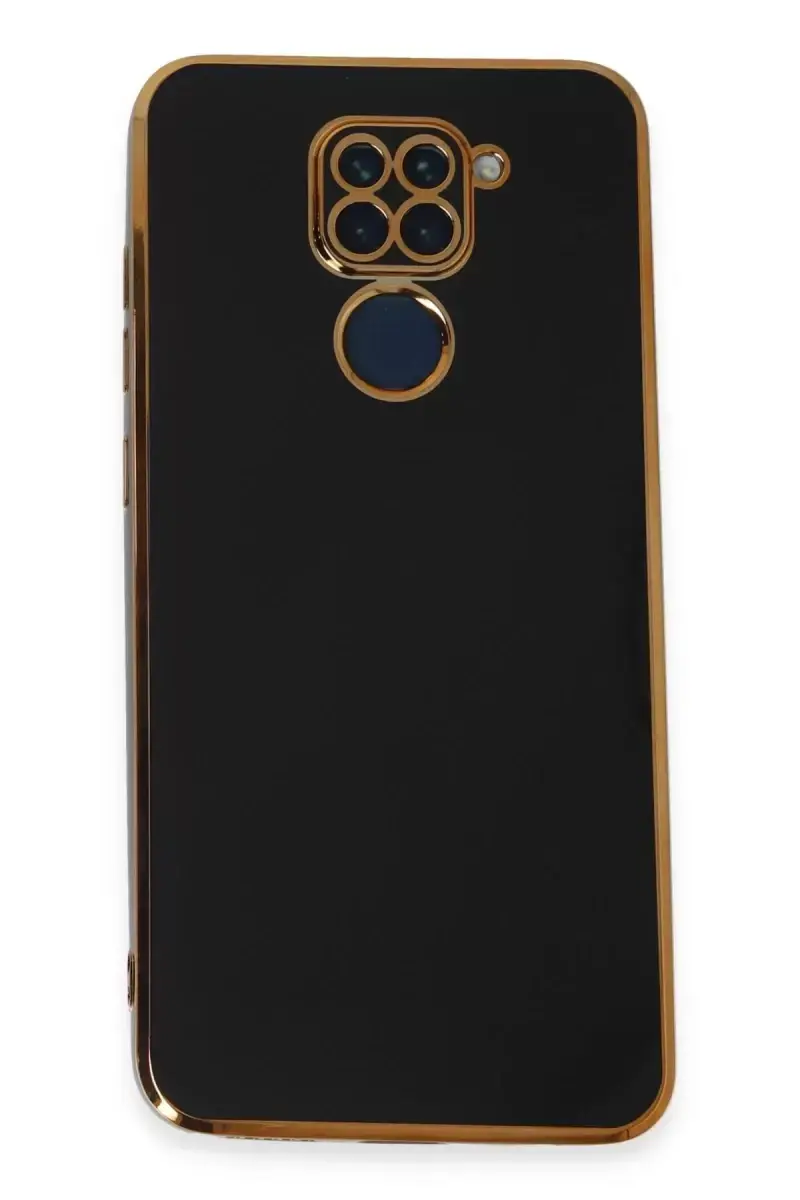 Newface Xiaomi Redmi Note 9 Kılıf Volet Silikon - Siyah