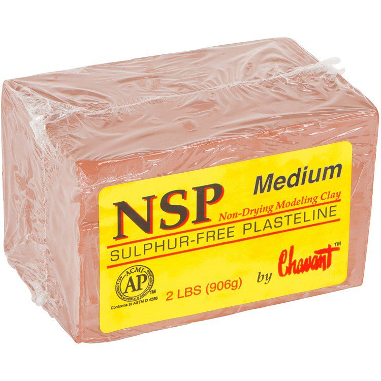 NSP Medium Plastilin Hamuru 906gr - Kahverengi