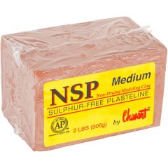 NSP Medium Plastilin Hamuru 906gr - Kahverengi