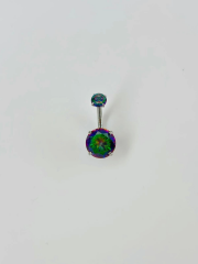 Mistik Topaz Taşlı Göbek Piercing