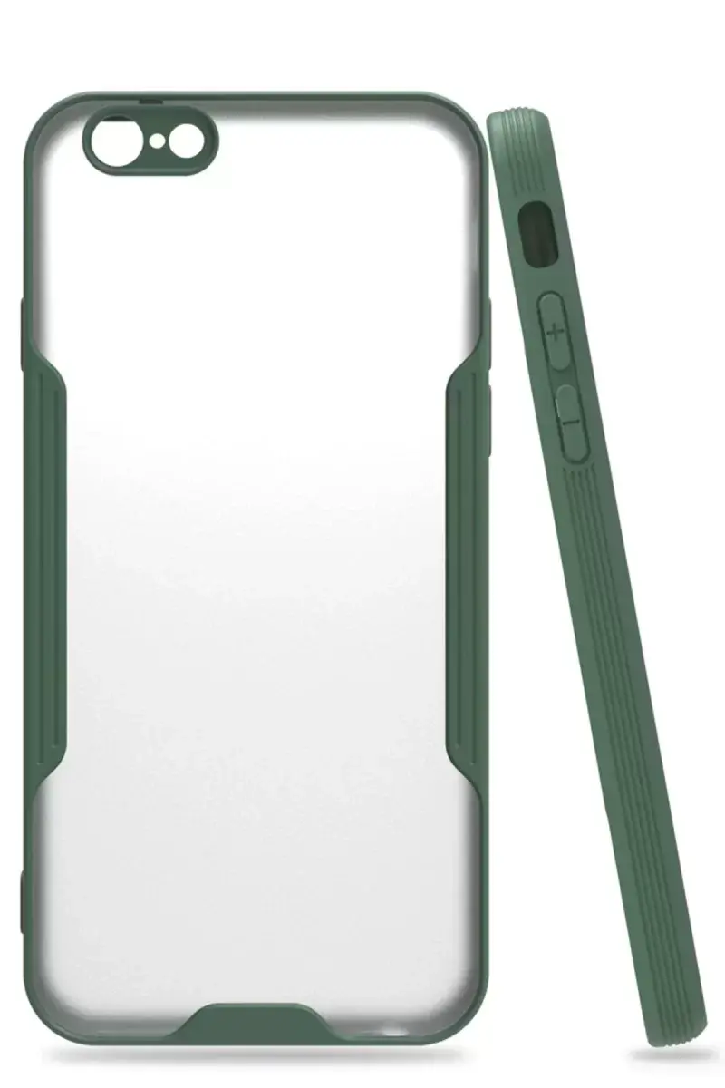 Newface İphone 6 Kılıf Platin Silikon - Yeşil